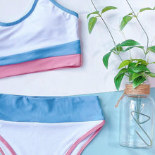 Load image into Gallery viewer, Summer Cute Vintage Women's Swimsuit Bikini Split Swimwear Women's Swimwear Women's 2-piece Beachwear Loose Bikini Fashion  Retro Bikini  Fashion Beachwear Summer Spa Beach Surf Sport
