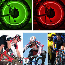 Load image into Gallery viewer, 2PCS Bicycle Valve Lights Wheel Spokes Tire LED Light Tire Valve Caps Cycling Lantern Lamp Bike Accessory LED Bike Wheel Light Tire Valve Cap Neon Lamp Shockproof For Front And Rear Wheel Flashing Lamp Glow In The Dark Cool Accessories
