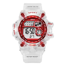Load image into Gallery viewer, Digital Watches For Women School Girl Student  Transparent Color Water Resistent Silicone Strap Stopwatch Alarm Countdown Dual Time Ultra Super Wide-Angle Display Digital Wrist Watches For Men Women
