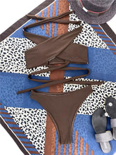 Load image into Gallery viewer, Halter Hollow Cross Bikinis Set Swimsuit Women's New Solid Two-Piece Swimwear Two Piece Swimsuit Halter Crisscross Cut Out Bikini Wrap Top with High Waist  Bottom Beach Swimwear Summer Beachwear Woman Bath Bathing Suit
