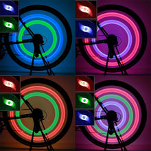 Load image into Gallery viewer, Waterproof Bicycle Spoke Light 3 Lighting Mode LED Bike Wheel Warning Light Colorful LED Bike Wheel Light Waterproof Easy Install Bicycles Wheel Spoke LED Lights With 3 Modes For Bicycle Present For Kids Teens Boys Girls Men Women
