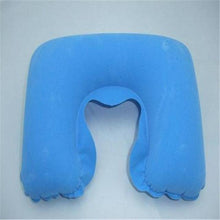 Load image into Gallery viewer, Inflatable Pillow Air Cushion Neck Rest U-Shaped Compact Plane Flight Travel Pillows Home Textile Air Adjustable Feather Soft Microfiber Neck Pillow Inflatable Neck Pillow Sleep with NO Neck Pain, Super Soft Memory Foam Neck Pillow Easy Washing
