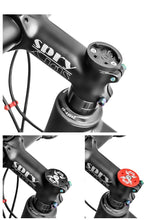 Load image into Gallery viewer, Bike Computer Mount Stem Top Cap Stopwatch Bracket Road Bicycle Speedometer Fixed Holder Base Universal Aluminum Riding Mobile Holder Connect Quickly System MTB Road Bicycle Handlebar
