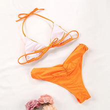 Load image into Gallery viewer, Bikinis Micro Adjustable Swimwear Women Summer Bikini Set Modern Colorful Print Beach Wear Women's Comfortable Swimsuit Knotted String Triangle Bikini Tie Side High Cut Bikini Set
