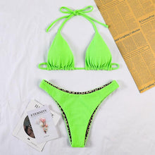 Load image into Gallery viewer, Bikinis Micro Adjustable Swimwear Women Summer Bikini Set Modern Colorful Print Beach Wear Women's Comfortable Swimsuit Knotted String Triangle Bikini Tie Side High Cut Bikini Set

