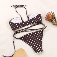 Load image into Gallery viewer, Bikinis Micro Adjustable Swimwear Women Summer Bikini Set Modern Colorful Print Beach Wear Women's Comfortable Swimsuit Knotted String Triangle Bikini Tie Side High Cut Bikini Set

