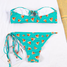 Load image into Gallery viewer, Bikinis Micro Adjustable Swimwear Women Summer Bikini Set Modern Colorful Print Beach Wear Women's Comfortable Swimsuit Knotted String Triangle Bikini Tie Side High Cut Bikini Set
