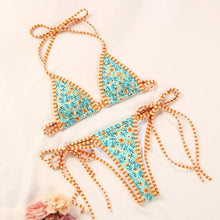 Load image into Gallery viewer, Bikinis Micro Adjustable Swimwear Women Summer Bikini Set Modern Colorful Print Beach Wear Women's Comfortable Swimsuit Knotted String Triangle Bikini Tie Side High Cut Bikini Set
