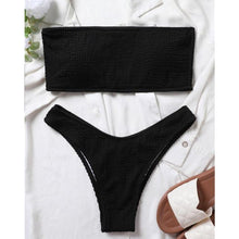 Load image into Gallery viewer, Women One-Shoulder Bikini Swimsuit Women Push Up Swimwear Women's Bathing Suit Comfortable Bikini Ribbed Two Piece Swimsuit Bikini Set Summer Bathing Suit Beach Wear Swimming Suit
