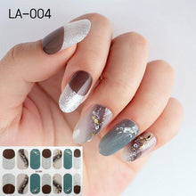 Load image into Gallery viewer, Toe Nail Sticker Wraps Adhesive Decals Toenail Polish Strips DIY Pedicure Foot Decals Manicure Strips Decals Full Wraps Women Glitter Toenail Nail Polish Strips Decals Full Wraps Self Adhesive Toe Nail Tip Full Toe Nail Wraps Feet Decorations
