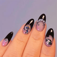 Load image into Gallery viewer, Cute rabbit Cute cat  Japanese Justice Girl 3D Back Glue Nail Sticker Nail Decoration Nail Art Nail Ornament Self Adhesive Nail Decals for Nail Art Decoration Including Hearts Stars Letters Bowknot Leaves Flowers Plants Fruits Butterflies for Woman
