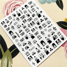 Load image into Gallery viewer, Cute rabbit Cute cat  Japanese Justice Girl 3D Back Glue Nail Sticker Nail Decoration Nail Art Nail Ornament Self Adhesive Nail Decals for Nail Art Decoration Including Hearts Stars Letters Bowknot Leaves Flowers Plants Fruits Butterflies for Woman
