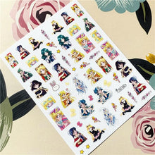 Load image into Gallery viewer, Cute rabbit Cute cat  Japanese Justice Girl 3D Back Glue Nail Sticker Nail Decoration Nail Art Nail Ornament Self Adhesive Nail Decals for Nail Art Decoration Including Hearts Stars Letters Bowknot Leaves Flowers Plants Fruits Butterflies for Woman
