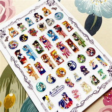 Load image into Gallery viewer, Cute rabbit Cute cat  Japanese Justice Girl 3D Back Glue Nail Sticker Nail Decoration Nail Art Nail Ornament Self Adhesive Nail Decals for Nail Art Decoration Including Hearts Stars Letters Bowknot Leaves Flowers Plants Fruits Butterflies for Woman
