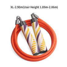 Load image into Gallery viewer, Weighted Jump Rope 8MM Skip Rope Non-Slip PU Power Handles PVC Adjustable Heavy Skipping Rope Non-Slip PU Handles Adjustable Heavy Jump Rope With Ball-Bearing Great For Build Muscle Improve Power Workout Fitness
