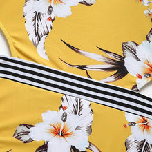 Load image into Gallery viewer, Surfing Swimsuit For Women Bikini Long Sleeve Swimwear Tiger Print Push Up Summer Bath Suit Two Piece Surfing Rash Guard Bikini Long Sleeve Swimsuit Set
