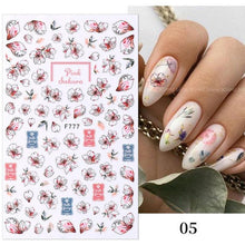 Load image into Gallery viewer, Flowers Leaves Line 3D Nail Stickers Autumn Winter Fall Leaf Design Transfer Sliders Abstract Waves Nail Art Decals Manicures  Decal Self-Adhesive 3D Wave Design Decoration for Women Girls Tape Nail Art Stickers Decal Decoration
