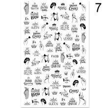 Load image into Gallery viewer, Flowers Leaves Line 3D Nail Stickers Autumn Winter Fall Leaf Design Transfer Sliders Abstract Waves Nail Art Decals Manicures  Decal Self-Adhesive 3D Wave Design Decoration for Women Girls Tape Nail Art Stickers Decal Decoration
