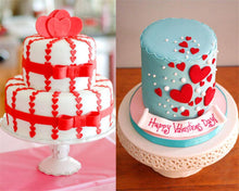 Load image into Gallery viewer, Fondant Cake Cookie Cutter Embossed Ejector Stamp Plunger Mold Kitchen Baking Cake Decorating Tools  Heart Shaped Cookie Mold Hand Press Cookie Dessert Cutter Pastry Decoration Tool Mooncake Maker
