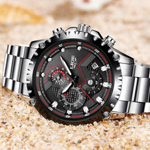 Load image into Gallery viewer, Men's  Watch With Chronometers Day Display And Fluorescent Hands Unique Design Excellent Gift
