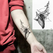 Load image into Gallery viewer, Elegant Temporary Waterproof Tattoos Big Tribal Sticker Black Large Body Art Makeup Fake Tattoo For Mens Womens

