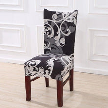 Load image into Gallery viewer, Elegant Kitchen Chair Covers Stretch Seat Covers For Chairs Slipcover Chair house chaise Furniture Covers Gray Chair cover Washable Anti dust Seat Slipcover Protector for Hotel Office Ceremony Banquet Wedding Party

