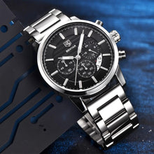 Load image into Gallery viewer, Luxury Steel Sports Men's Watches Business Design Leather Band Wrist Watch Military Quartz
