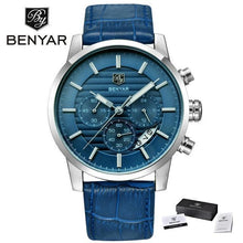 Load image into Gallery viewer, Luxury Steel Sports Men's Watches Business Design Leather Band Wrist Watch Military Quartz
