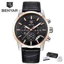 Load image into Gallery viewer, Luxury Steel Sports Men's Watches Business Design Leather Band Wrist Watch Military Quartz
