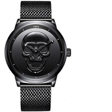 Load image into Gallery viewer, Men's Waterproof Stainless Steel Watch  3D Skull And Fluorescent Hands Unique Design Perfect Gift
