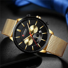 Load image into Gallery viewer, Unisex Elegant  Stainless Steel Watch With  Chronometer And Date Display Excellent Design Perfect Gift

