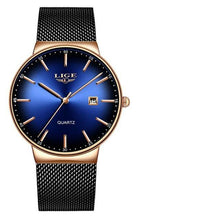 Load image into Gallery viewer, Men's Elegant  Watch With Stainless Steel Straps And Special Date Display Excellent Look Unique Design Perfect Gift
