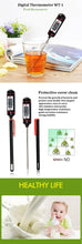Load image into Gallery viewer, Professional Digital Kitchen Thermometer Barbecue Water Oil Digital Candy Candle Thermometer Cooking Kitchen BBQ Grill Thermometer Probe Instant Read Thermometer for Liquids  Meat Food Thermometers 304 Stainless Steel Probe Tools
