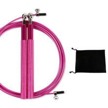 Load image into Gallery viewer, Professional Jump Rope Speed Skipping For Fitness Workout Training Flexible Jump Ropes For Fitness Quite Skipping Rope With Bearing Aluminum Alloy Handle And Carrying Bag
