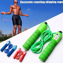 Load image into Gallery viewer, Professional Sponge Jump Ropes With Counter Sports Fitness Adjustable Fast Speed Counting Jump Skip Tangle-Free Rapid Speed Jump Rope With Counter For Aerobic Exercise Sports Fitness Cardio Workout Adjustable Cable Soft Sponge Non-Slip Handle
