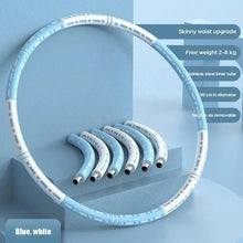 Load image into Gallery viewer, Professional Sports Fitness Hula Hoop Stainless Steel Elastic Thickened Foam Hula Hoop - Detachable Size Adjustable
