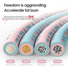 Load image into Gallery viewer, Professional Sports Fitness Hula Hoop Stainless Steel Elastic Thickened Foam Hula Hoop - Detachable Size Adjustable
