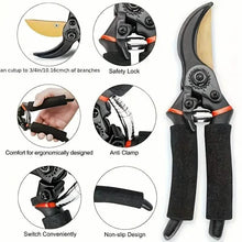 Load image into Gallery viewer, Professional Titanium Bypass Pruning Shears
