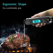 Load image into Gallery viewer, Professional Waterproof Digital Food Thermometer Pyrometer with Folding Foldable Probe Waterproof Digital Instant Read Meat Thermometer with 4.6” Folding Probe Backlight &amp; Calibration Function for Cooking Food Candy BBQ Grill for Kitchen Food Cooking

