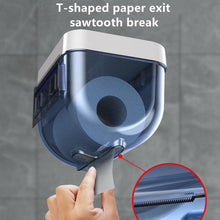Load image into Gallery viewer, Punch-free Toilet Paper Holder Box Waterproof Storage Toilet Paper Storage Rack Paper Towel Kitchen Bathroom Storage Box Waterproof Toilet Paper Holder Wall Mounted Punch Free Paper Dispenser Transparent Storage Box Bathroom Kitchen Supply
