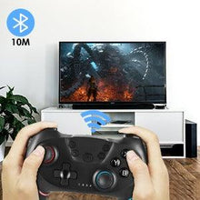 Load image into Gallery viewer, Pure Black Wireless Bluetooth Joystick Gamepad Controller Compatible With PC Laptop Monitor Smart TV
