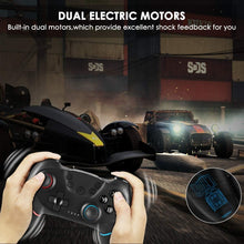 Load image into Gallery viewer, Pure Black Wireless Bluetooth Joystick Gamepad Controller Compatible With PC Laptop Monitor Smart TV

