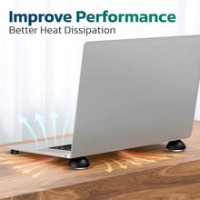 Load image into Gallery viewer, Purely Laptop Cooling Pad Legs Portable Magnetic Ball Opens Into 4 Non-Slip Laptop Stand Legs
