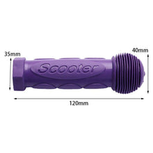 Load image into Gallery viewer, Purple Children Kid Kids Bike Bicycle Tricycle Skateboard Scooter Rubber Grip Handle Handlebar Grips Anti-skid Bike Security Grips With Impact Protection For Balance Bikes Scooters And Children Bicycle Handlebars
