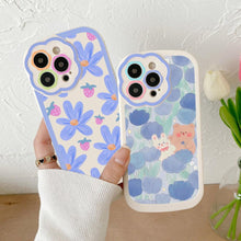 Load image into Gallery viewer, Purple Flower Phone Case For iPhone 11 Case iPhone 13 14 Pro Max iPhone 12 Phone Case iPhone11 iPhone14 Soft Back Cover Cute Pattern Soft iPhone Fashion Comfortable Grip Design &amp; Aesthetic Floral Pattern iphone Case
