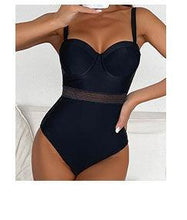 Load image into Gallery viewer, Push Up Women Bikinis Swimwear  Women's Bathing Suits Push Up Halter Bandage Bikini Floral Printing Swim Bottoms Two Piece Swimsuits Women Swimsuits Bathing Suit Halter  Leaf Print Beach Wear Plus Size

