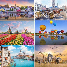Load image into Gallery viewer, Puzzles 500 Pieces Wooden Assembling Picture Landscape Puzzles Toys For Adults Childrens Kids Games Educational Toy
