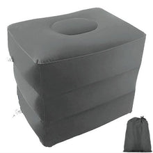 Load image into Gallery viewer, PVC Kids Flight Sleeping Footrest Pillow Resting Pillow On Airplane Car Bus Pillow Inflatable Travel Foot Rest Pillow Foot Pad Travel Foot Rest Pillow, Inflatable Travel Leg Rest Pillow Bed for Foot Rest on Airplanes Cars Trains Office and Kids
