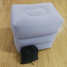 Load image into Gallery viewer, PVC Kids Flight Sleeping Footrest Pillow Resting Pillow On Airplane Car Bus Pillow Inflatable Travel Foot Rest Pillow Foot Pad Travel Foot Rest Pillow, Inflatable Travel Leg Rest Pillow Bed for Foot Rest on Airplanes Cars Trains Office and Kids
