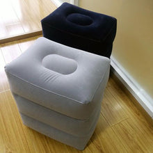 Load image into Gallery viewer, PVC Kids Flight Sleeping Footrest Pillow Resting Pillow On Airplane Car Bus Pillow Inflatable Travel Foot Rest Pillow Foot Pad Travel Foot Rest Pillow, Inflatable Travel Leg Rest Pillow Bed for Foot Rest on Airplanes Cars Trains Office and Kids
